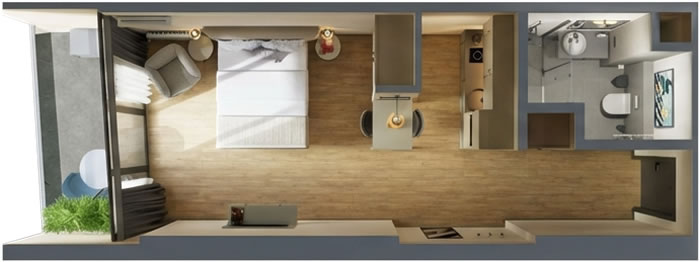 Hotel‑type apartment in the premium complex Oval by Metropol Hotel‑type apartment in the premium complex Oval by Metropol