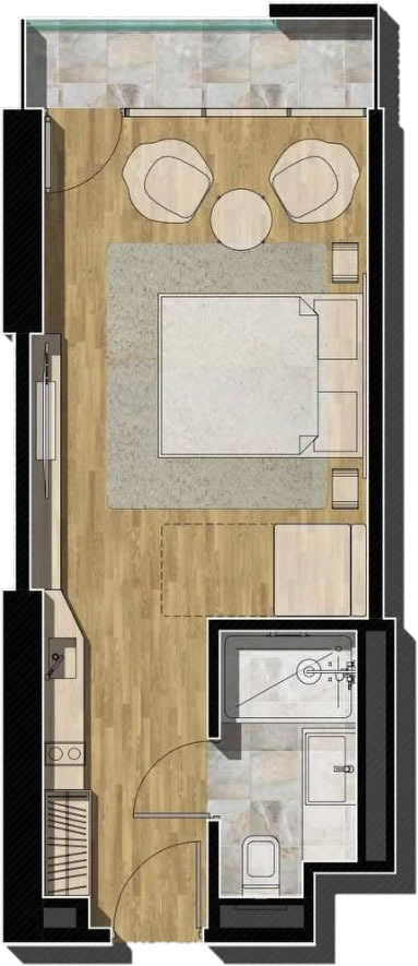 Studio for sale 31 sq.m. in Batumi