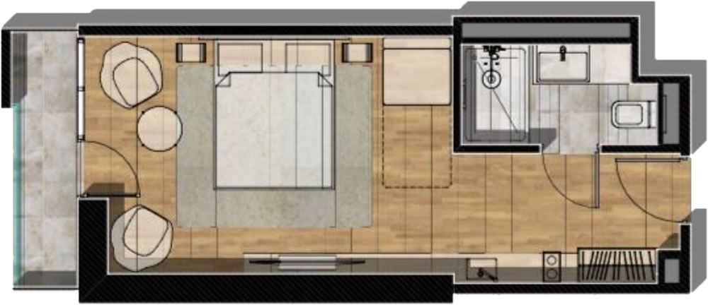 Studio for sale 31 sq.m. in Batumi